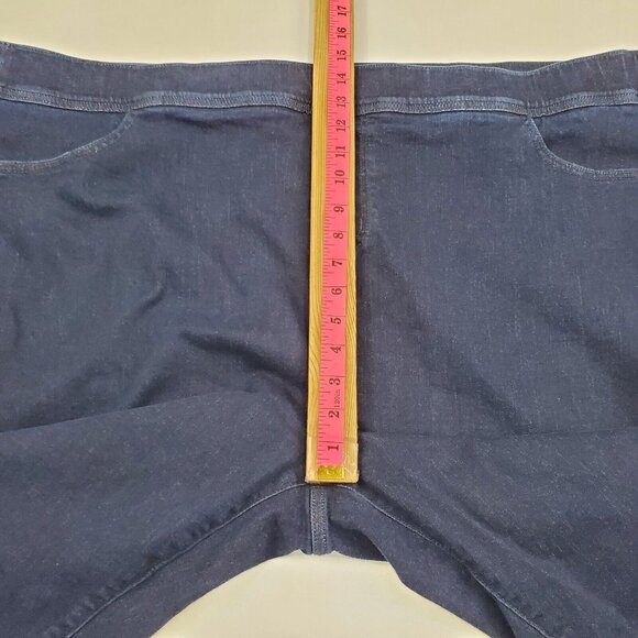 Torrid Womens Lean Jean Dark Blue Skinny Jeans High Waist Plus Size 5X‎ Pull On - Picture 11 of 14